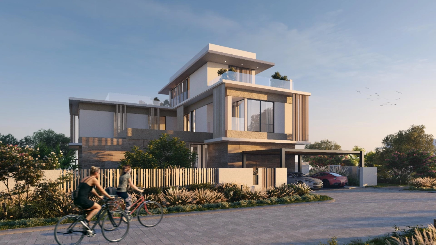 Private terraces and balconies with outdoor seating at SHA Residences